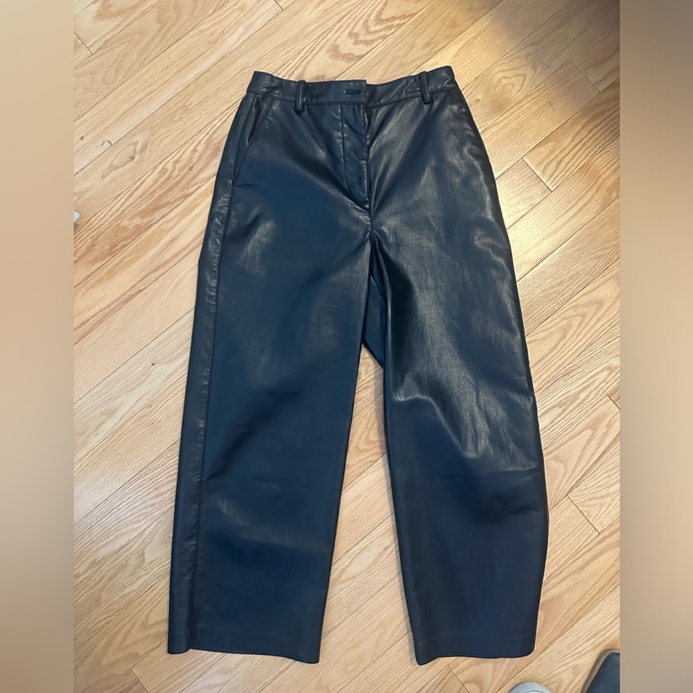 Black leather pants